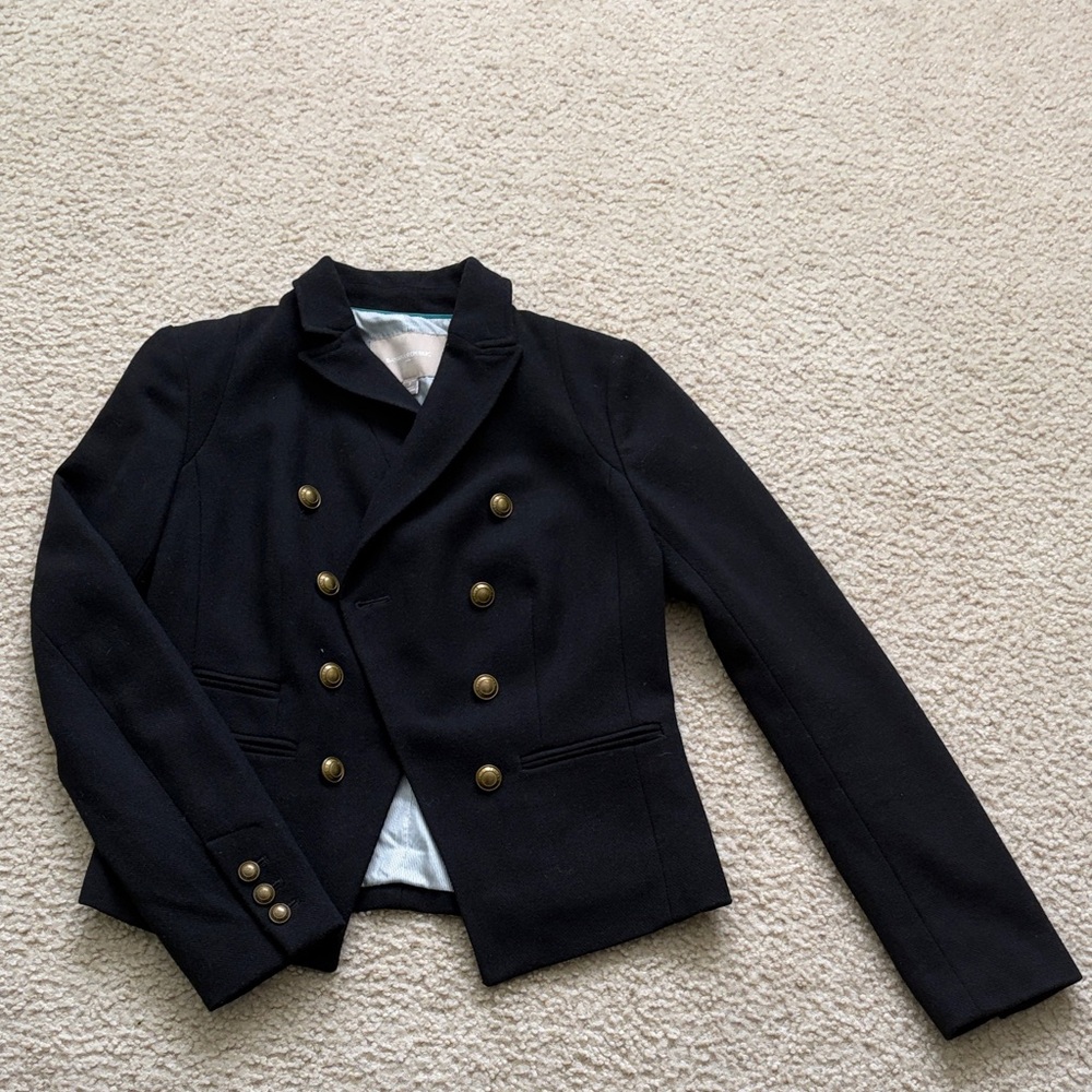 Banana Republic Black Wool  Blazer